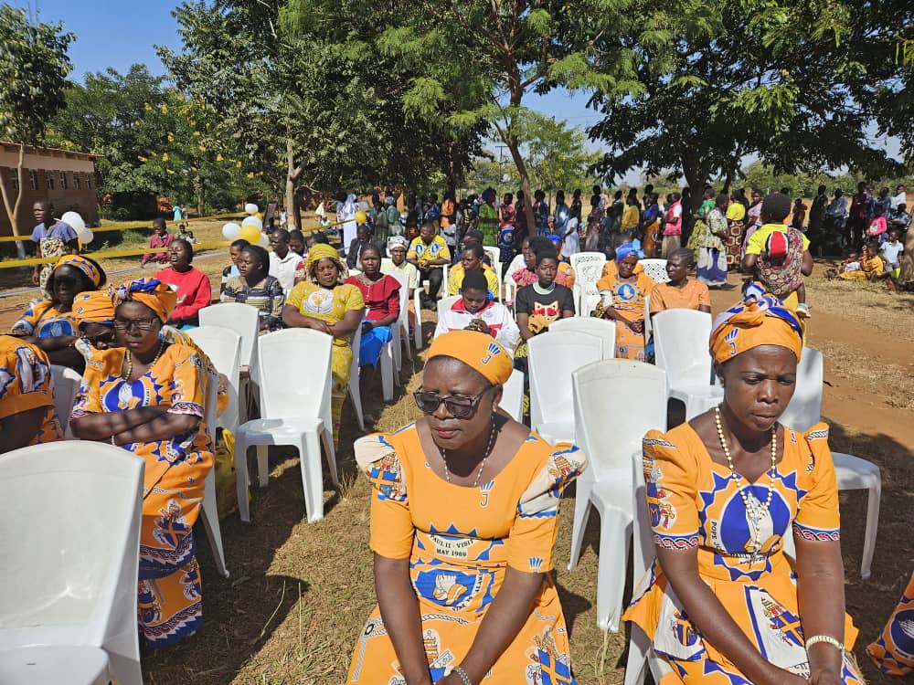 Christians participating in a Eucharistic Mass of Corpus Christi at Chitedze Parish
